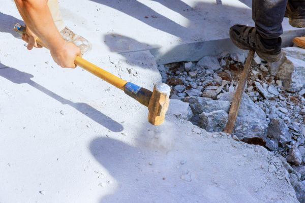 Concrete Pavement Demolition in Mandeville