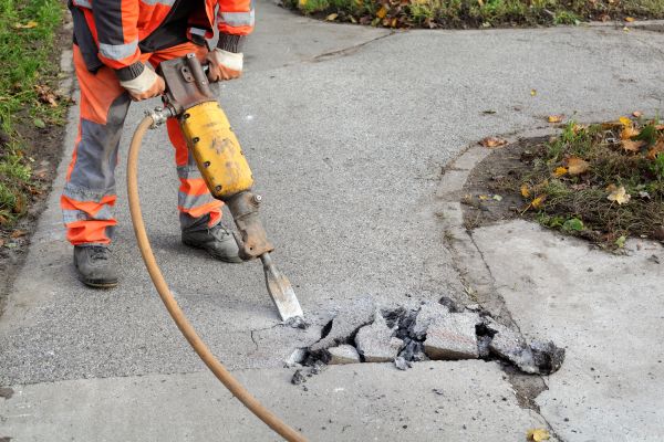 Concrete Sidewalk Removal in Mandeville