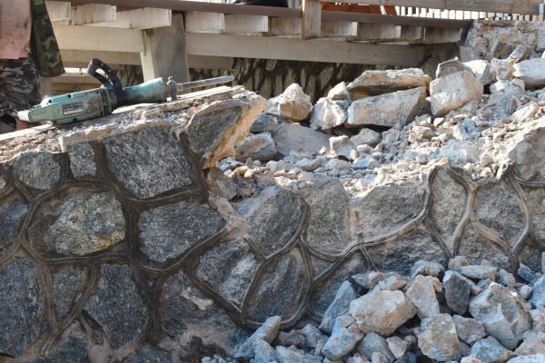 Retaining Wall Demolition in Mandeville